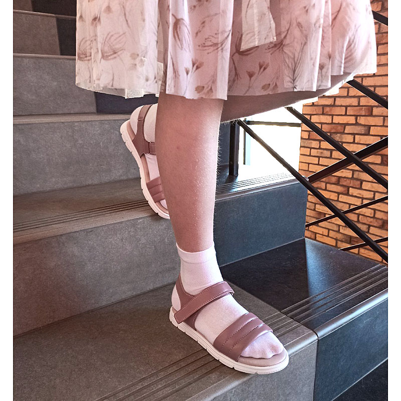 Туфли летние, артикул 1950, цвет пыльно-розовый купить в интернет-магазине Shoeslel с доставкой по России