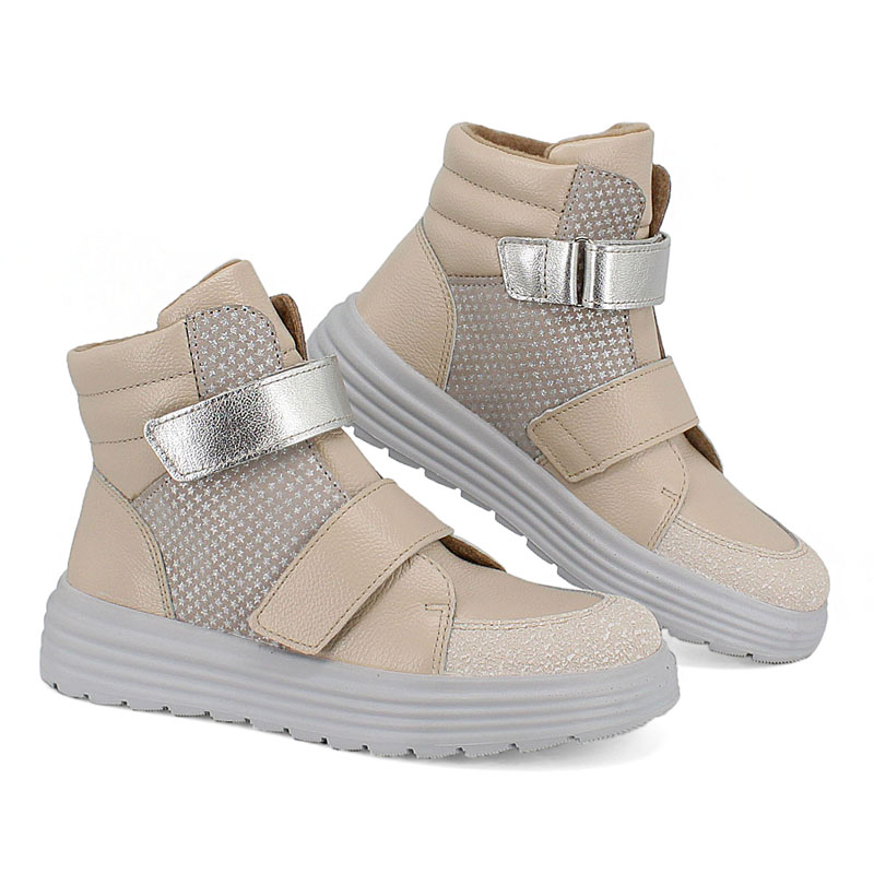 Ботинки, артикул 1956, цвет бежевый купить в интернет-магазине Shoeslel с доставкой по России