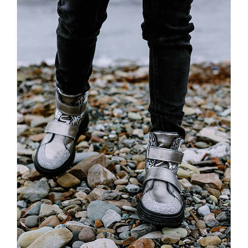 Ботинки, артикул 1956, цвет темное серебро купить в интернет-магазине Shoeslel с доставкой по России