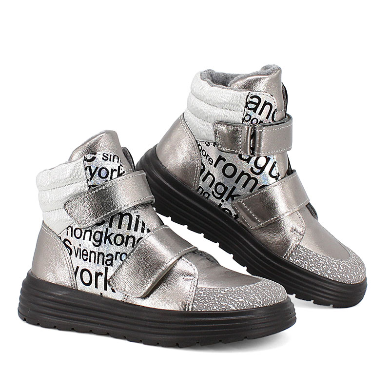 Ботинки, артикул 1956, цвет темное серебро купить в интернет-магазине Shoeslel с доставкой по России