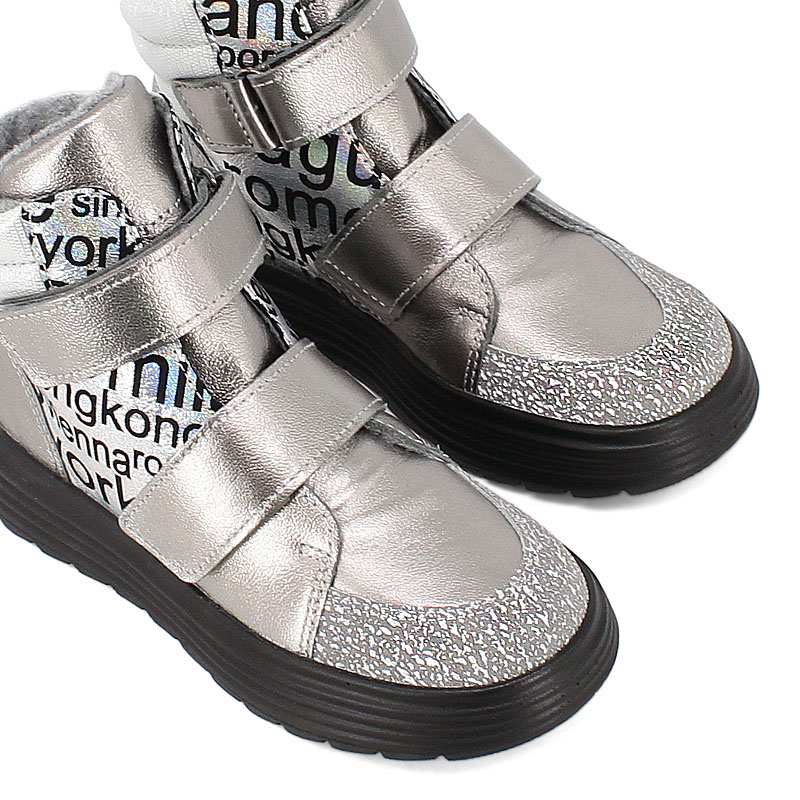 Ботинки, артикул 1956, цвет темное серебро купить в интернет-магазине Shoeslel с доставкой по России