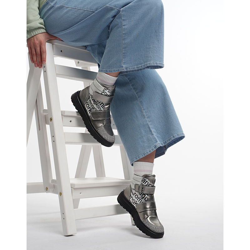 Ботинки, артикул 1956, цвет темное серебро купить в интернет-магазине Shoeslel с доставкой по России