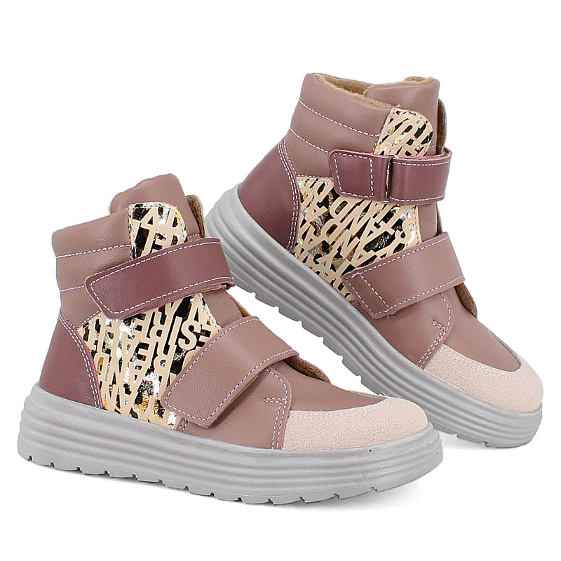 Ботинки, артикул 1956, цвет пыльно-розовый купить в интернет-магазине Shoeslel с доставкой по России