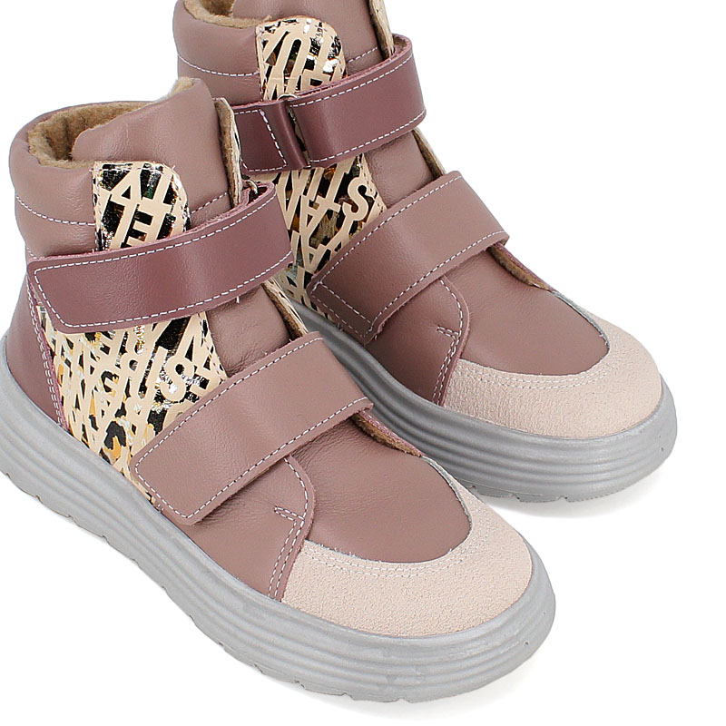 Ботинки, артикул 1956, цвет пыльно-розовый купить в интернет-магазине Shoeslel с доставкой по России