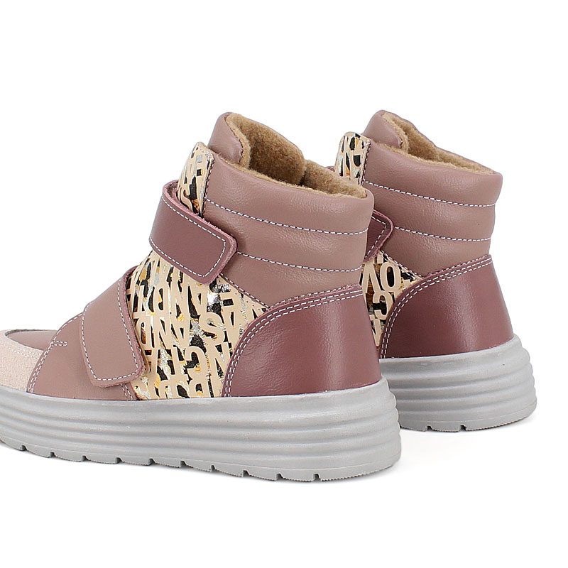 Ботинки, артикул 1956, цвет пыльно-розовый купить в интернет-магазине Shoeslel с доставкой по России