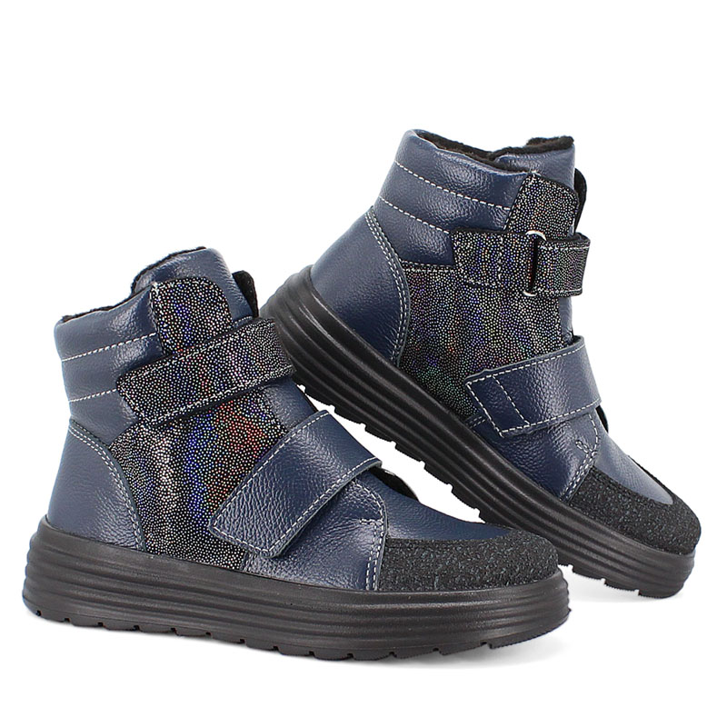 Ботинки, артикул 1956, цвет синий купить в интернет-магазине Shoeslel с доставкой по России