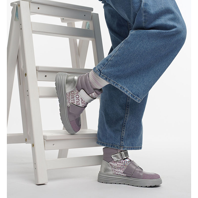 Ботинки, артикул 1956, цвет сиреневый купить в интернет-магазине Shoeslel с доставкой по России