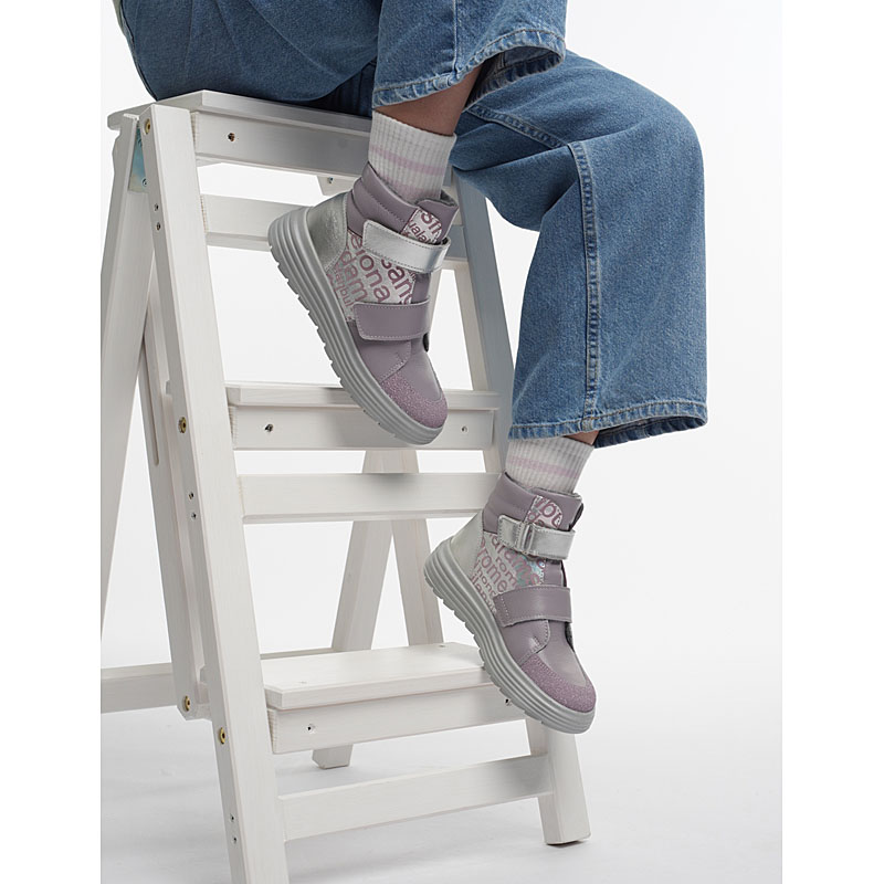 Ботинки, артикул 1956, цвет сиреневый купить в интернет-магазине Shoeslel с доставкой по России