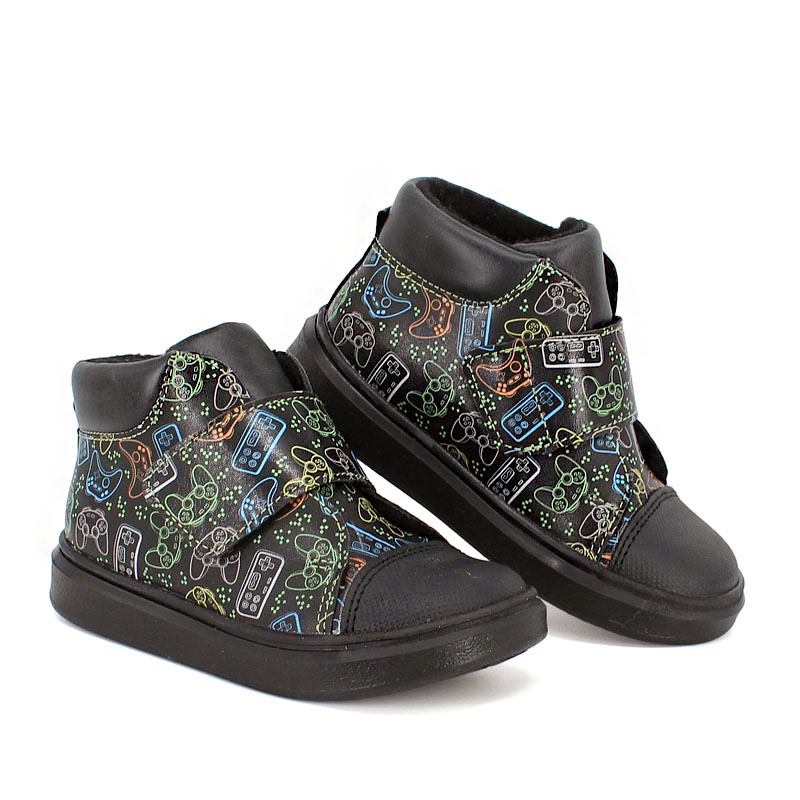 Ботинки малодетские байка, артикул 1959, цвет граффити купить в интернет-магазине Shoeslel с доставкой по России