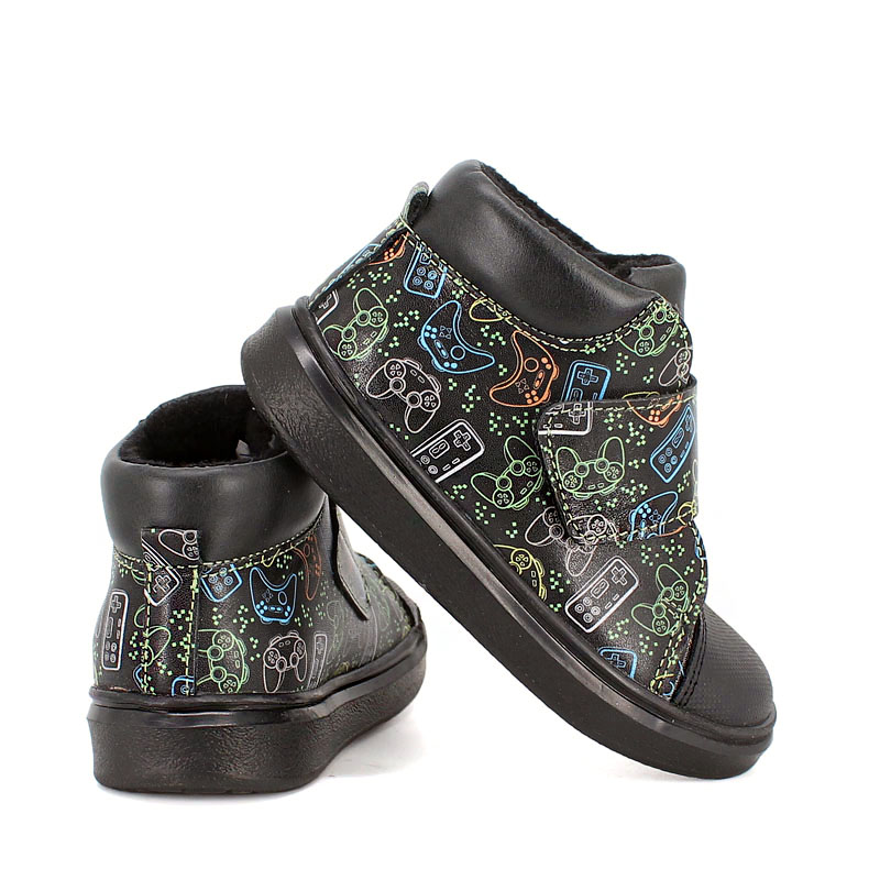 Ботинки малодетские байка, артикул 1959, цвет граффити купить в интернет-магазине Shoeslel с доставкой по России