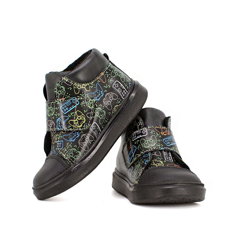 Ботинки малодетские байка, артикул 1959, цвет граффити купить в интернет-магазине Shoeslel с доставкой по России