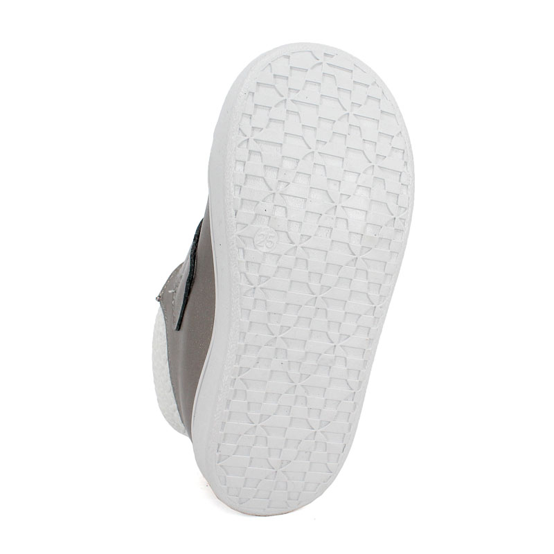 Ботинки малодетские байка, артикул 1959, цвет серебристый купить в интернет-магазине Shoeslel с доставкой по России