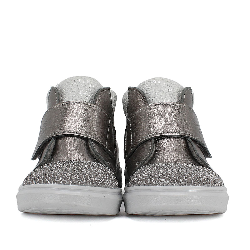 Ботинки малодетские байка, артикул 1959, цвет серебристый купить в интернет-магазине Shoeslel с доставкой по России