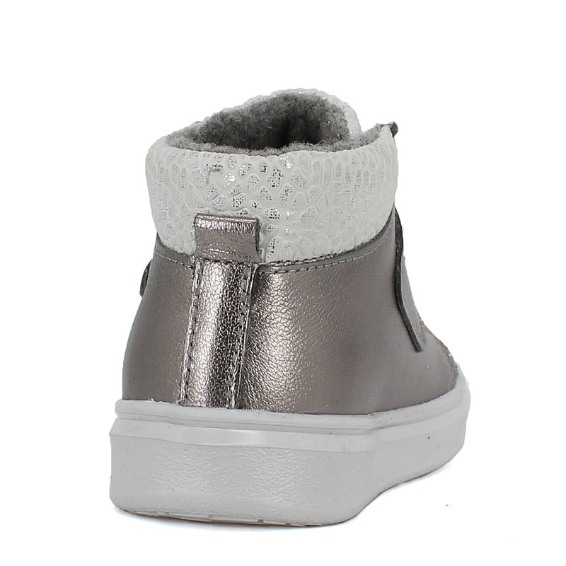 Ботинки малодетские байка, артикул 1959, цвет серебристый купить в интернет-магазине Shoeslel с доставкой по России