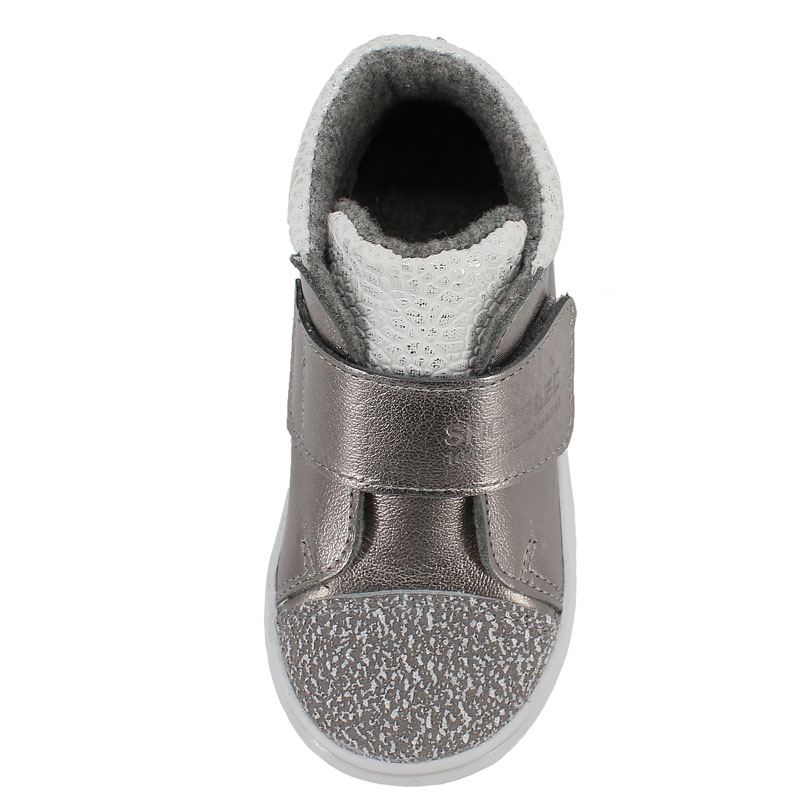 Ботинки малодетские байка, артикул 1959, цвет серебристый купить в интернет-магазине Shoeslel с доставкой по России