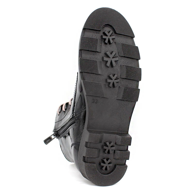 Ботинки байка, артикул 1962, цвет черно-розовый купить в интернет-магазине Shoeslel с доставкой по России