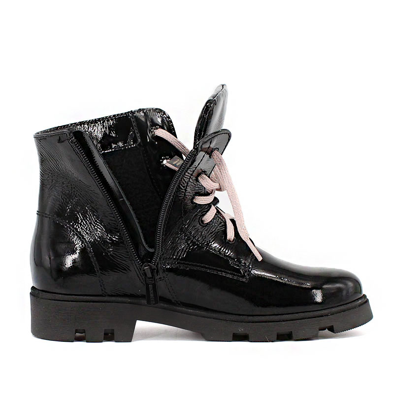 Ботинки байка, артикул 1962, цвет черно-розовый купить в интернет-магазине Shoeslel с доставкой по России