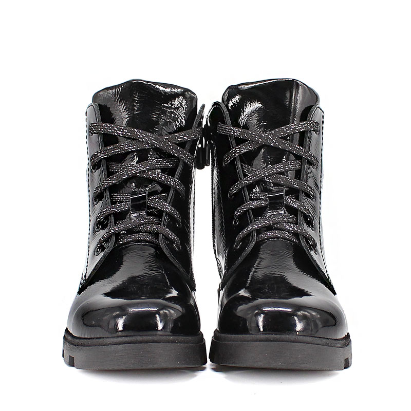 Ботинки байка, артикул 1962, цвет черно-серебристый купить в интернет-магазине Shoeslel с доставкой по России