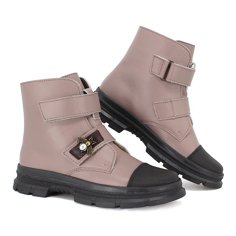 Ботинки байка, артикул 1965, цвет бежевый купить в интернет-магазине Shoeslel с доставкой по России