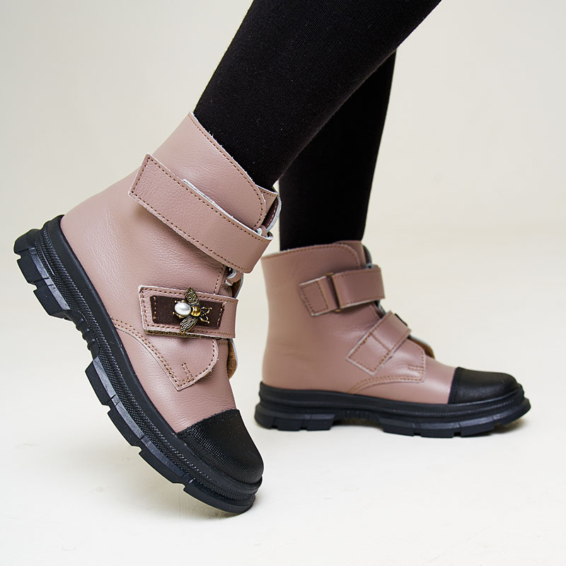 Ботинки байка, артикул 1965, цвет бежевый купить в интернет-магазине Shoeslel с доставкой по России