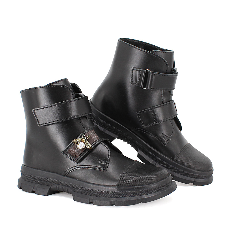 Ботинки байка, артикул 1965, цвет черный купить в интернет-магазине Shoeslel с доставкой по России