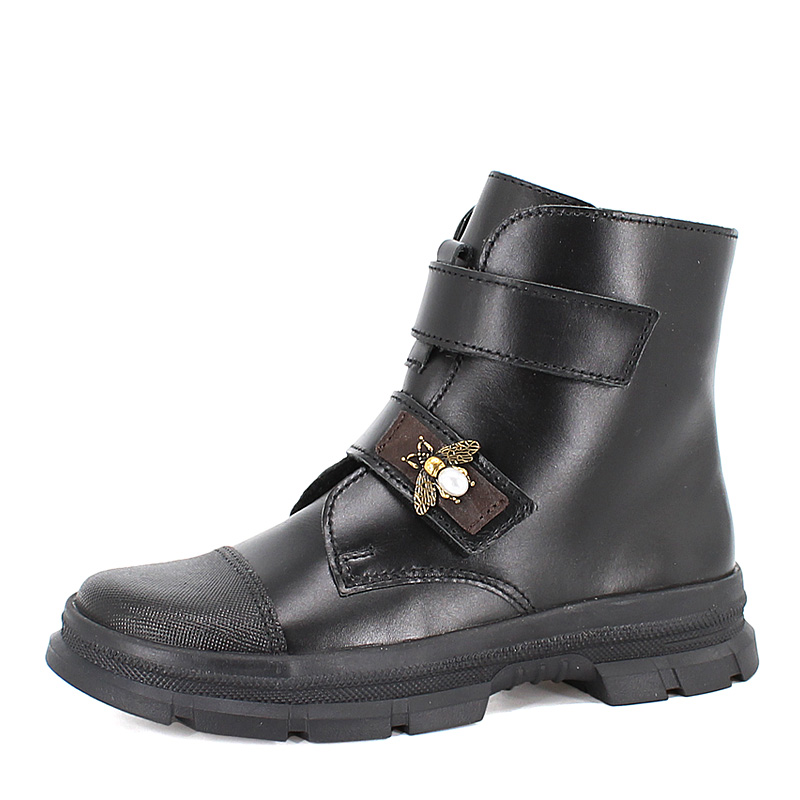 Ботинки байка, артикул 1965, цвет черный купить в интернет-магазине Shoeslel с доставкой по России