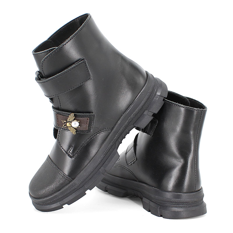 Ботинки байка, артикул 1965, цвет черный купить в интернет-магазине Shoeslel с доставкой по России