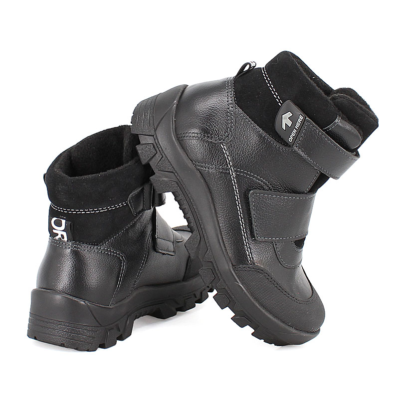 Ботинки байка, артикул 1967, цвет черно-серый купить в интернет-магазине Shoeslel с доставкой по России