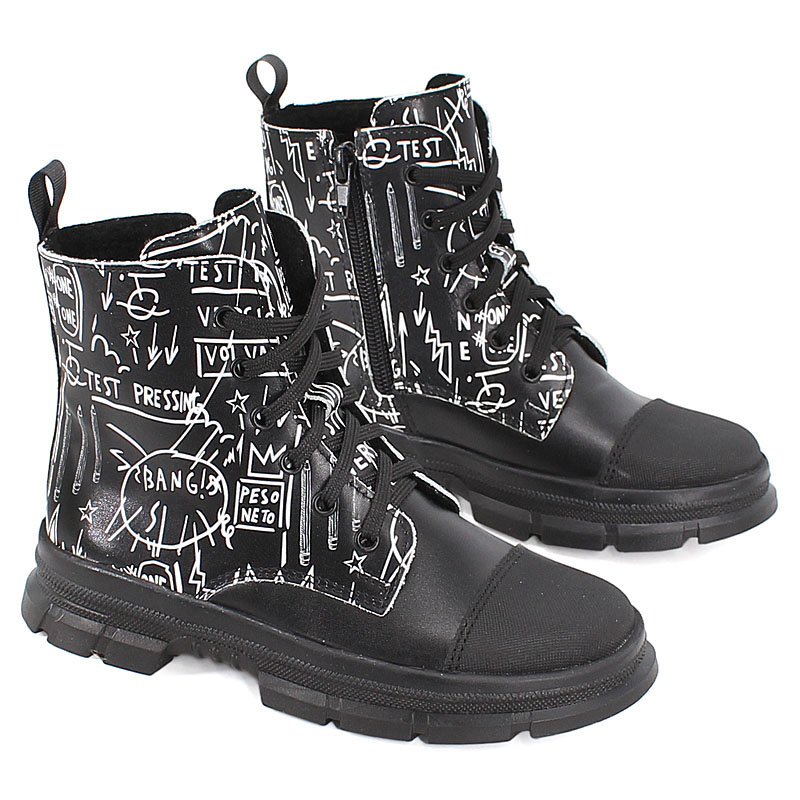 Ботинки, артикул 1968, цвет граффити купить в интернет-магазине Shoeslel с доставкой по России