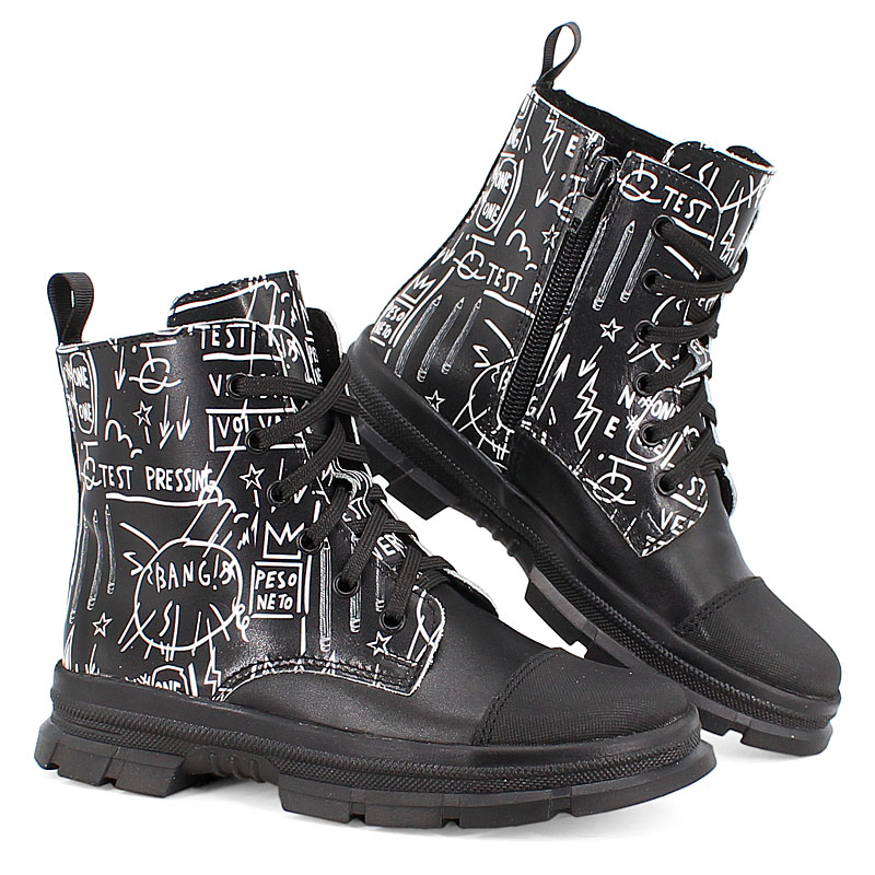 Ботинки, артикул 1968, цвет граффити купить в интернет-магазине Shoeslel с доставкой по России