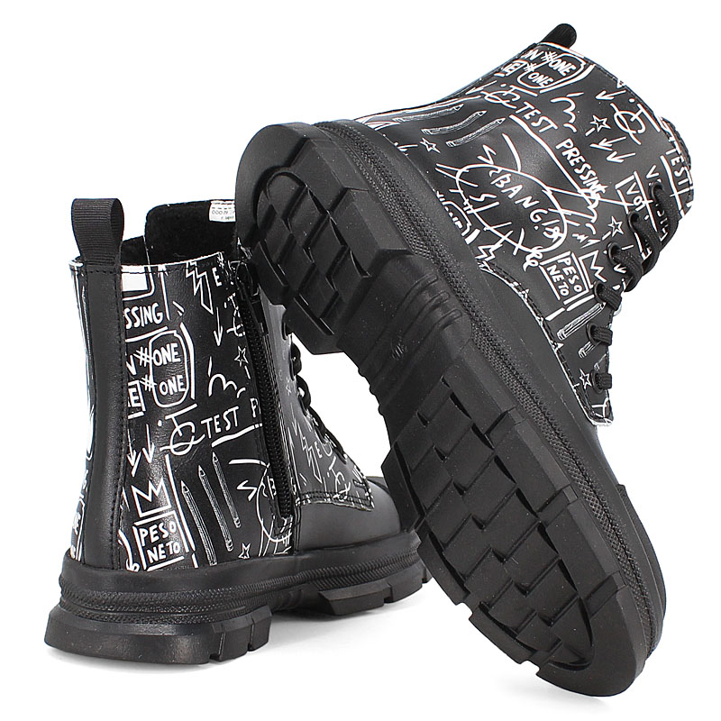 Ботинки, артикул 1968, цвет граффити купить в интернет-магазине Shoeslel с доставкой по России