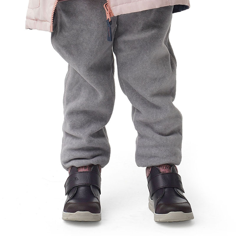 Ботинки малодетские байка, артикул 1970, цвет черничный купить в интернет-магазине Shoeslel с доставкой по России