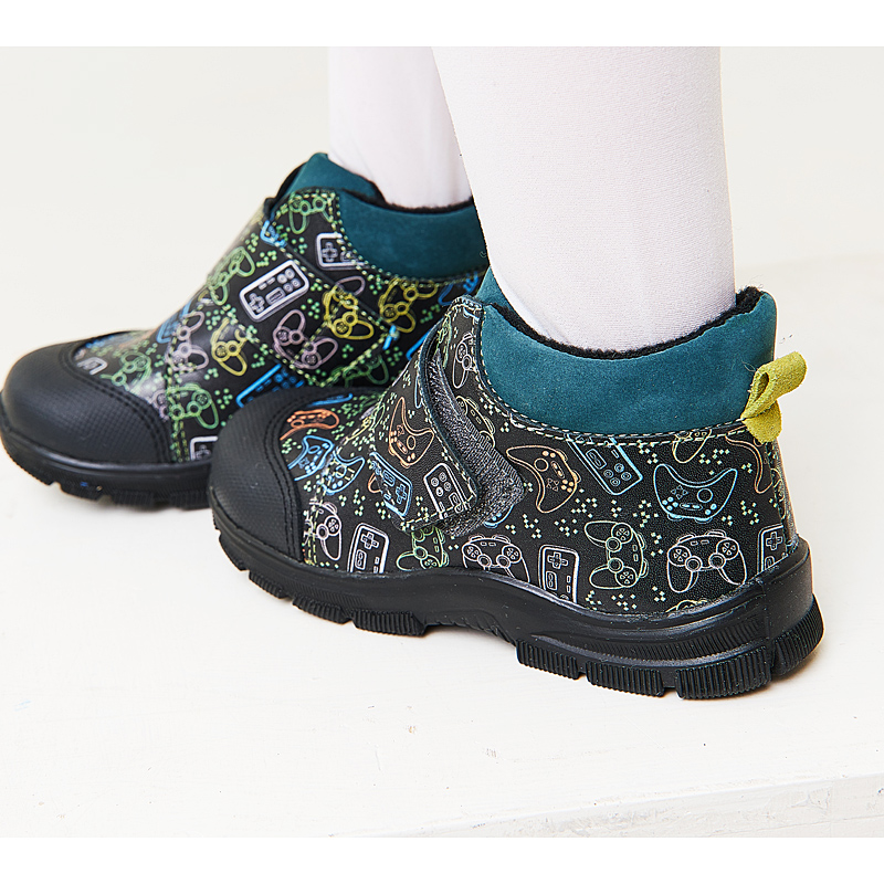 Ботинки малодетские байка, артикул 1970, цвет граффити купить в интернет-магазине Shoeslel с доставкой по России