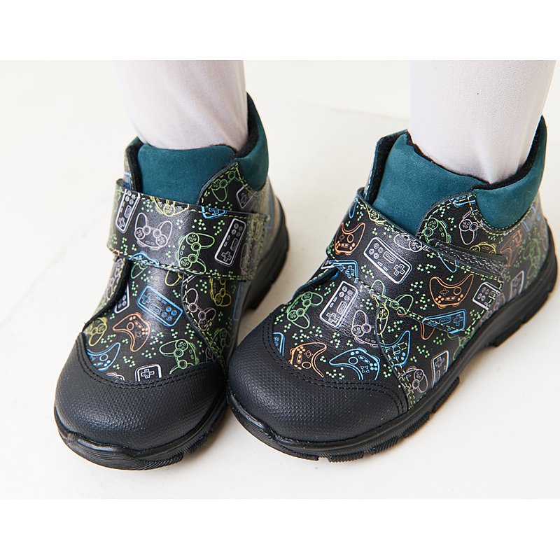 Ботинки малодетские байка, артикул 1970, цвет граффити купить в интернет-магазине Shoeslel с доставкой по России