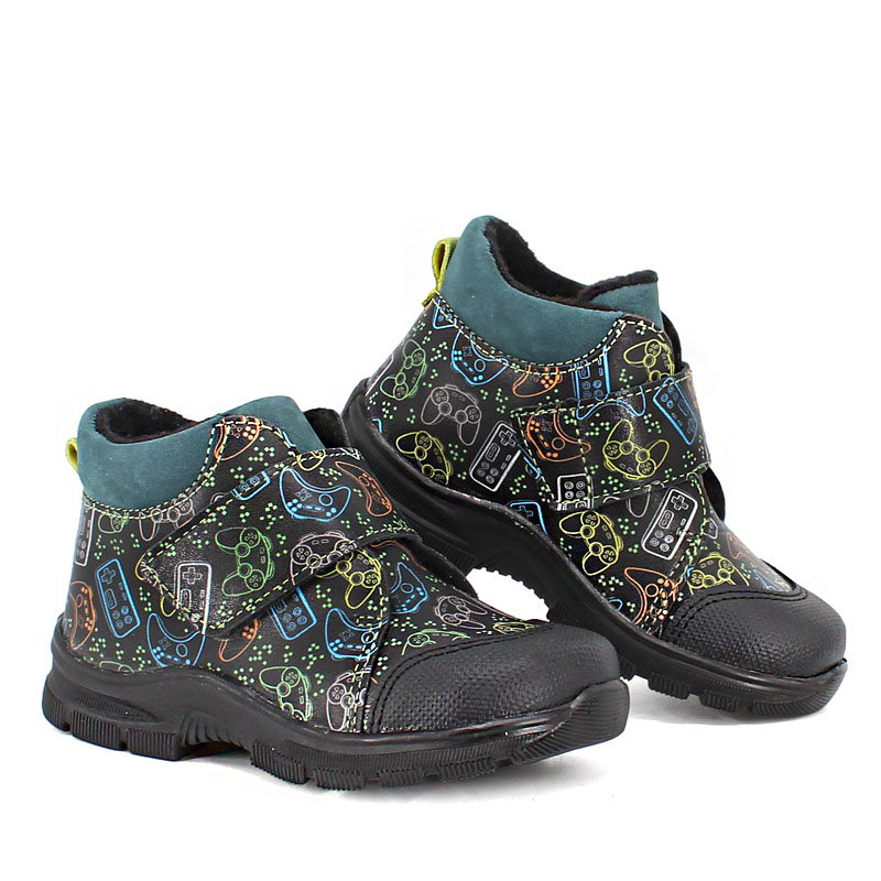 Ботинки малодетские байка, артикул 1970, цвет граффити купить в интернет-магазине Shoeslel с доставкой по России