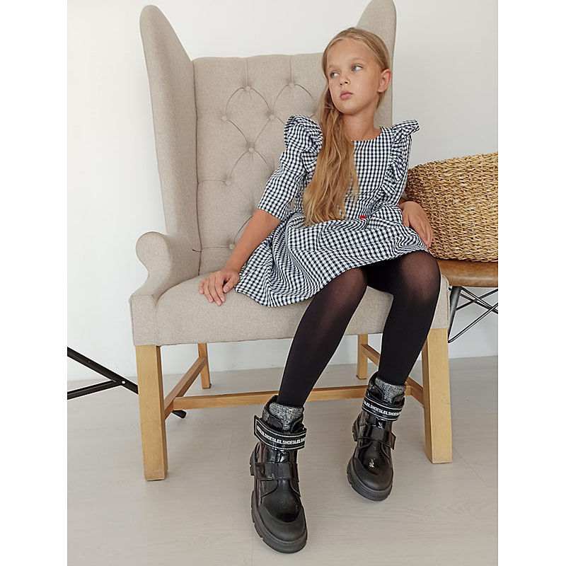 Ботинки байка, артикул 1973, цвет черный купить в интернет-магазине Shoeslel с доставкой по России