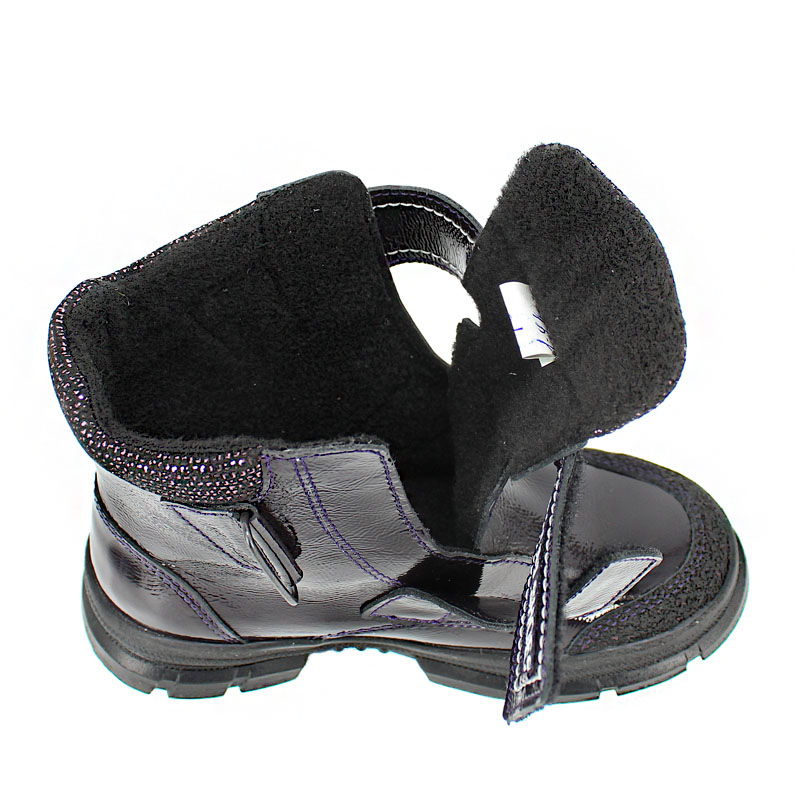 Ботинки байка, артикул 1973, цвет черничный купить в интернет-магазине Shoeslel с доставкой по России