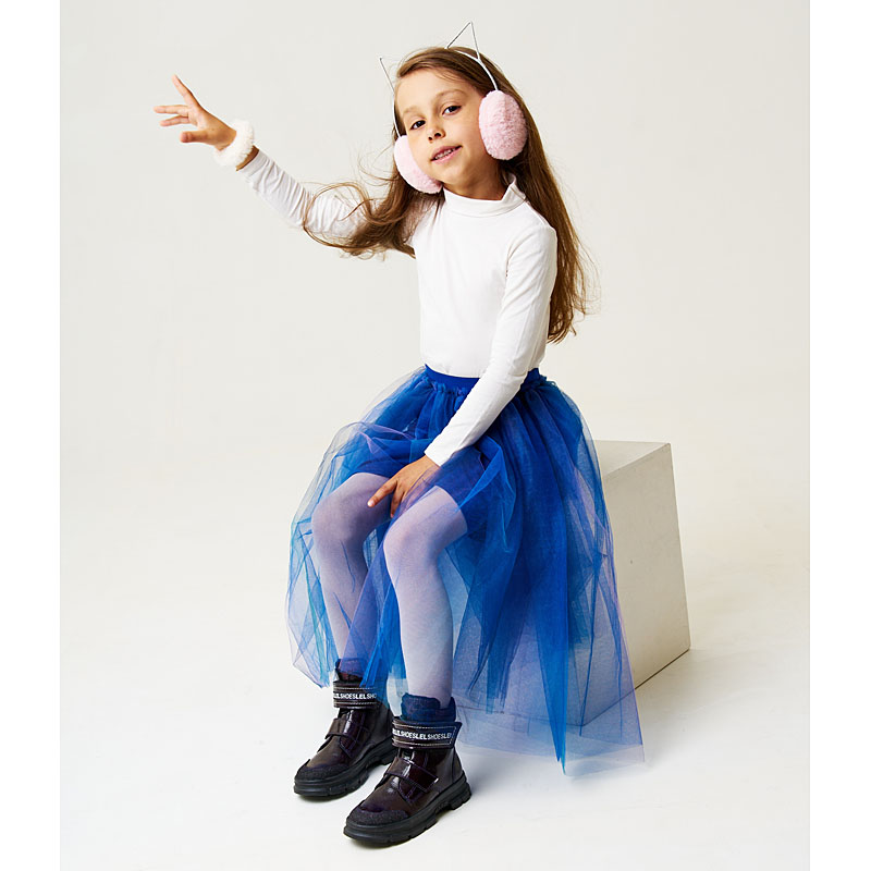 Ботинки байка, артикул 1973, цвет черничный купить в интернет-магазине Shoeslel с доставкой по России