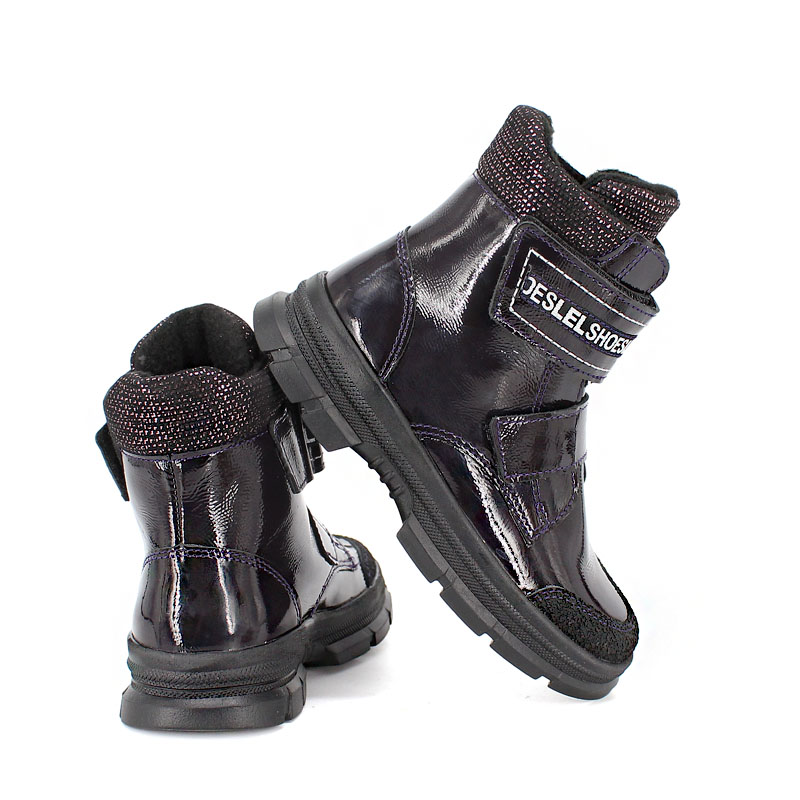 Ботинки байка, артикул 1973, цвет черничный купить в интернет-магазине Shoeslel с доставкой по России