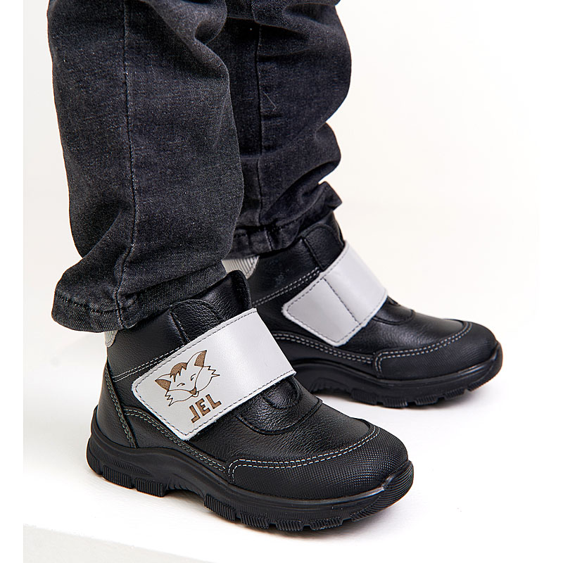 Ботинки малодетские байка, артикул 1975, цвет черный купить в интернет-магазине Shoeslel с доставкой по России