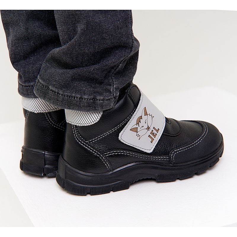 Ботинки малодетские байка, артикул 1975, цвет черный купить в интернет-магазине Shoeslel с доставкой по России