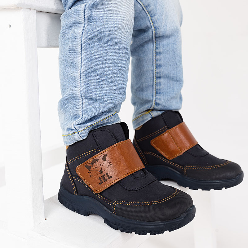 Ботинки малодетские байка, артикул 1975, цвет синий купить в интернет-магазине Shoeslel с доставкой по России