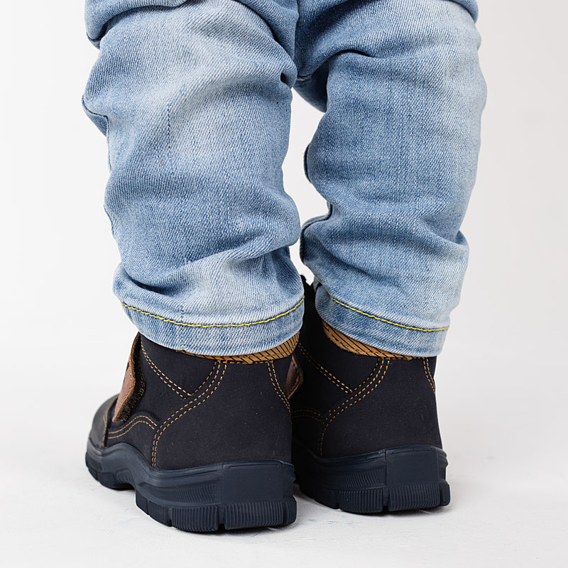 Ботинки малодетские байка, артикул 1975, цвет синий купить в интернет-магазине Shoeslel с доставкой по России