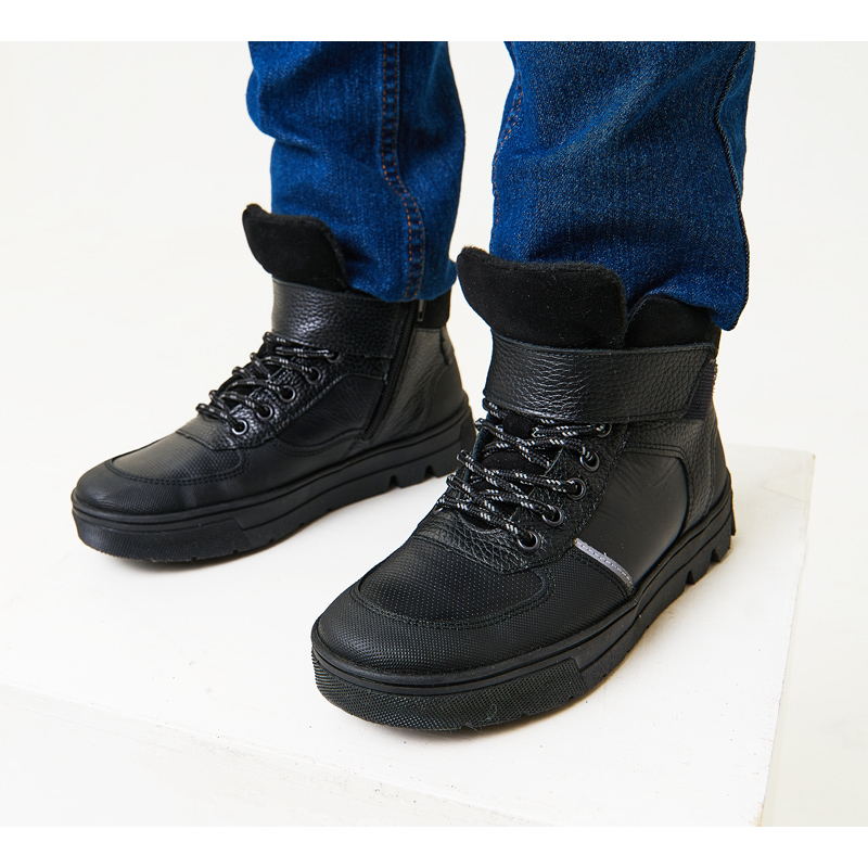 Ботинки байка, артикул 1978, цвет черный купить в интернет-магазине Shoeslel с доставкой по России