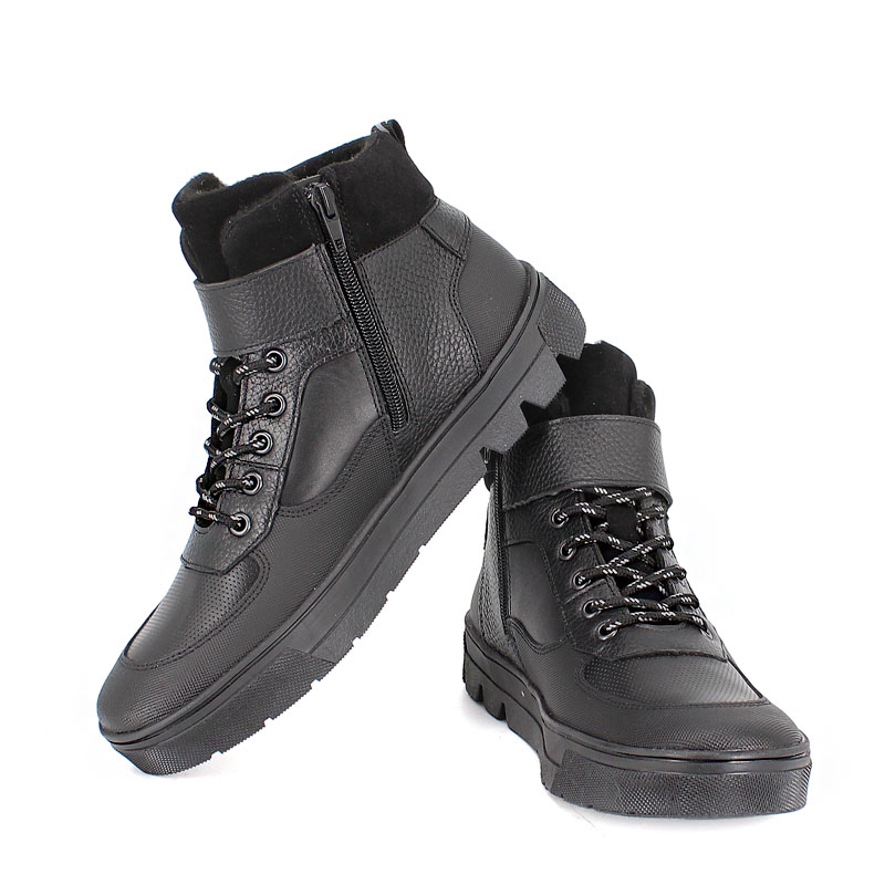 Ботинки байка, артикул 1978, цвет черный купить в интернет-магазине Shoeslel с доставкой по России