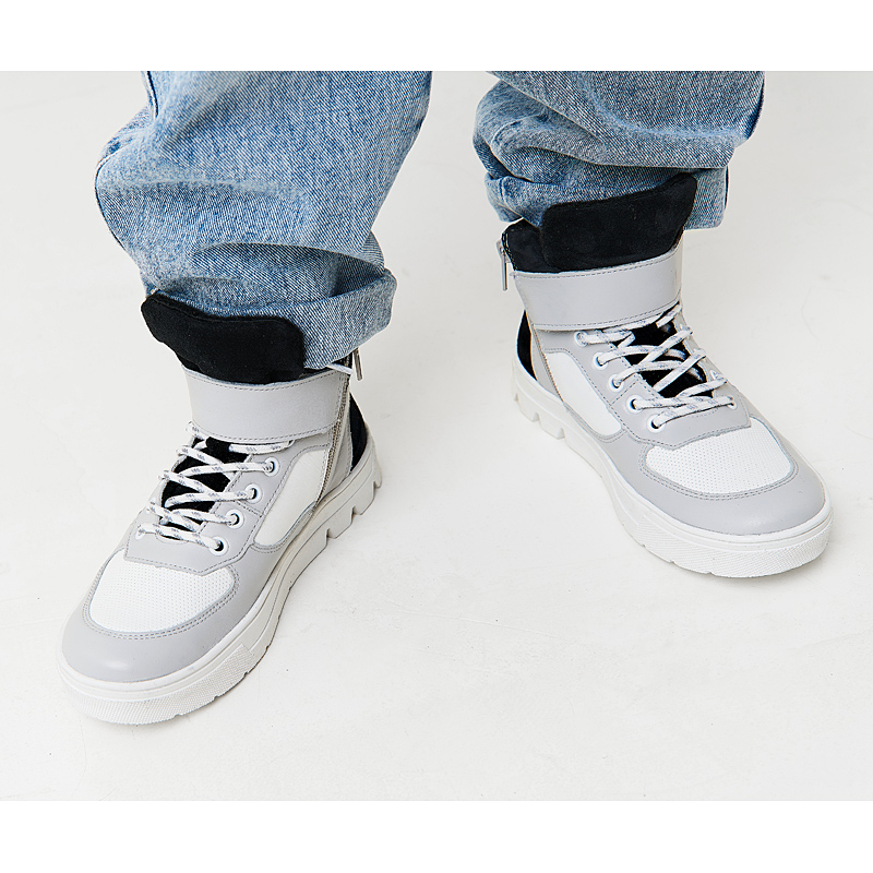 Ботинки байка, артикул 1978, цвет серый купить в интернет-магазине Shoeslel с доставкой по России