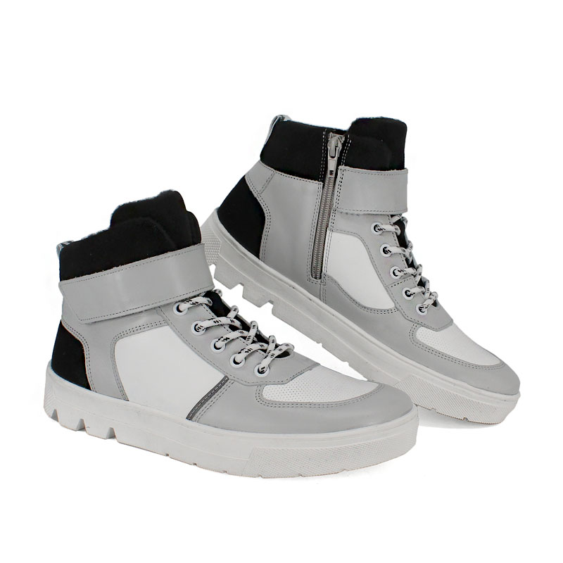 Ботинки байка, артикул 1978, цвет серый купить в интернет-магазине Shoeslel с доставкой по России