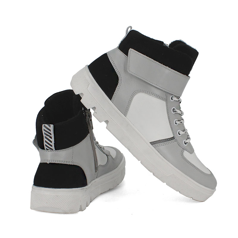 Ботинки байка, артикул 1978, цвет серый купить в интернет-магазине Shoeslel с доставкой по России