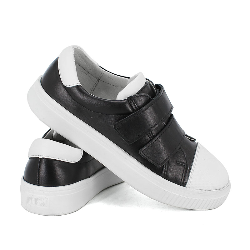 Полуботинки, артикул 1980, цвет черно-белый купить в интернет-магазине Shoeslel с доставкой по России