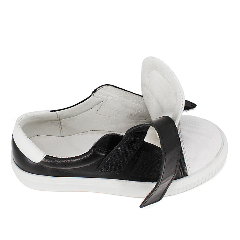 Полуботинки, артикул 1980, цвет черно-белый купить в интернет-магазине Shoeslel с доставкой по России